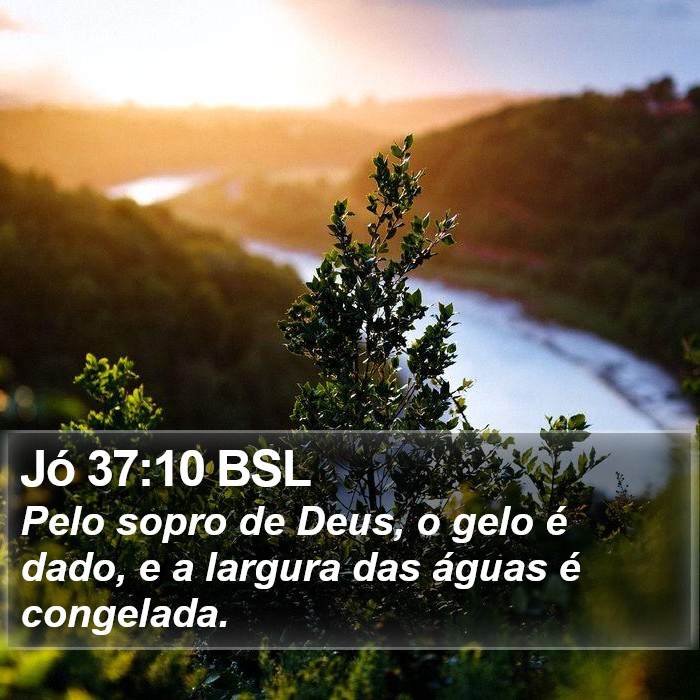 Jó 37:10 BSL Bible Study