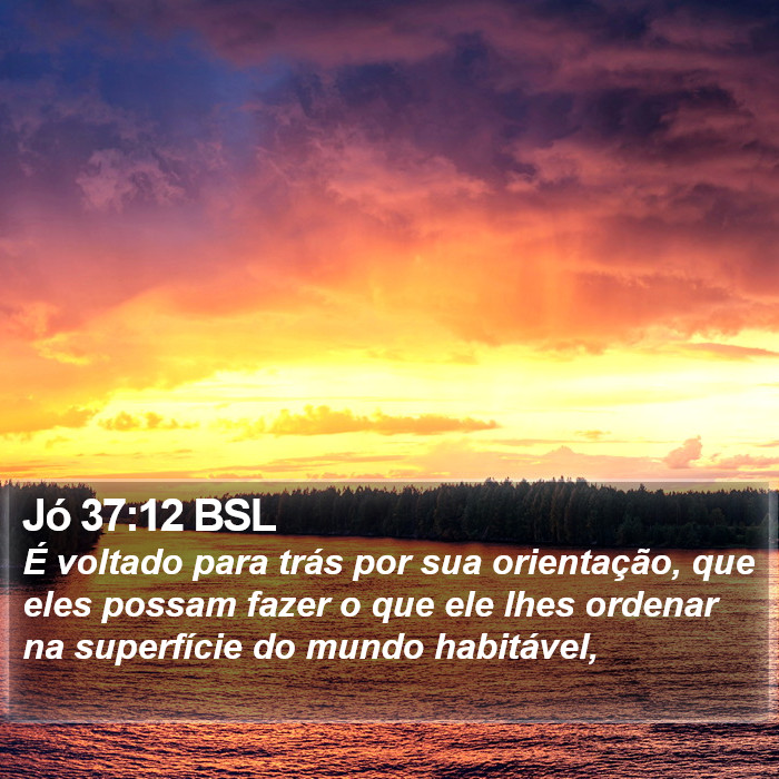 Jó 37:12 BSL Bible Study