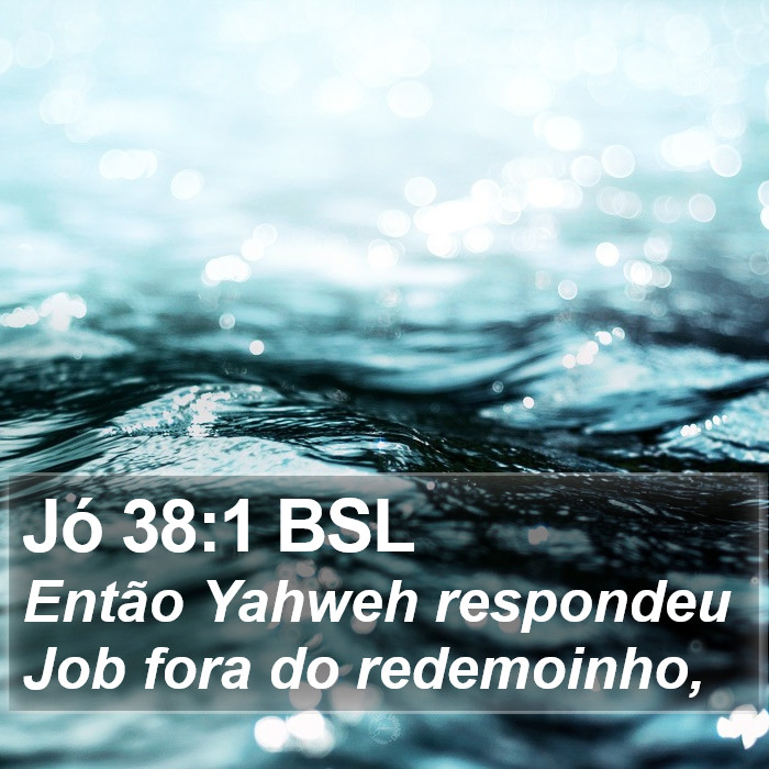 Jó 38:1 BSL Bible Study