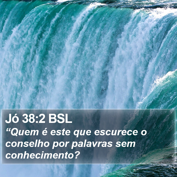 Jó 38:2 BSL Bible Study