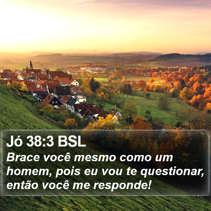 Jó 38:3 BSL Bible Study