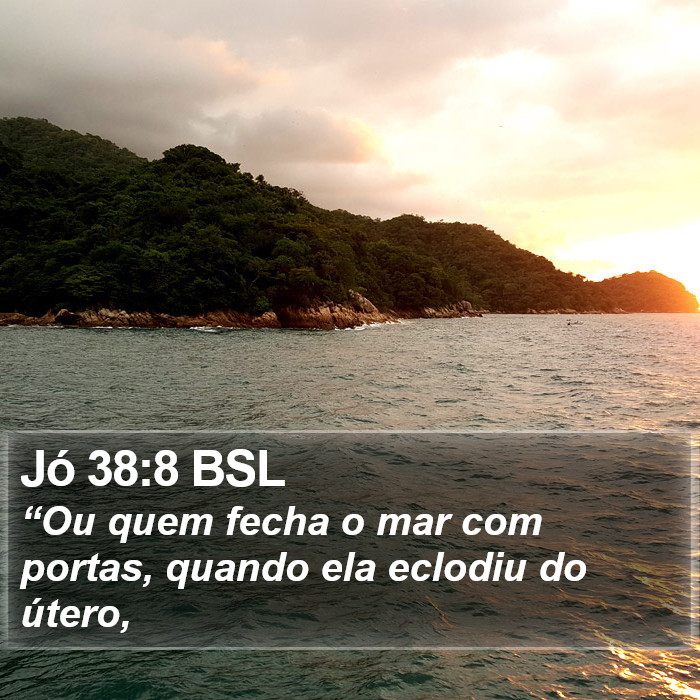 Jó 38:8 BSL Bible Study