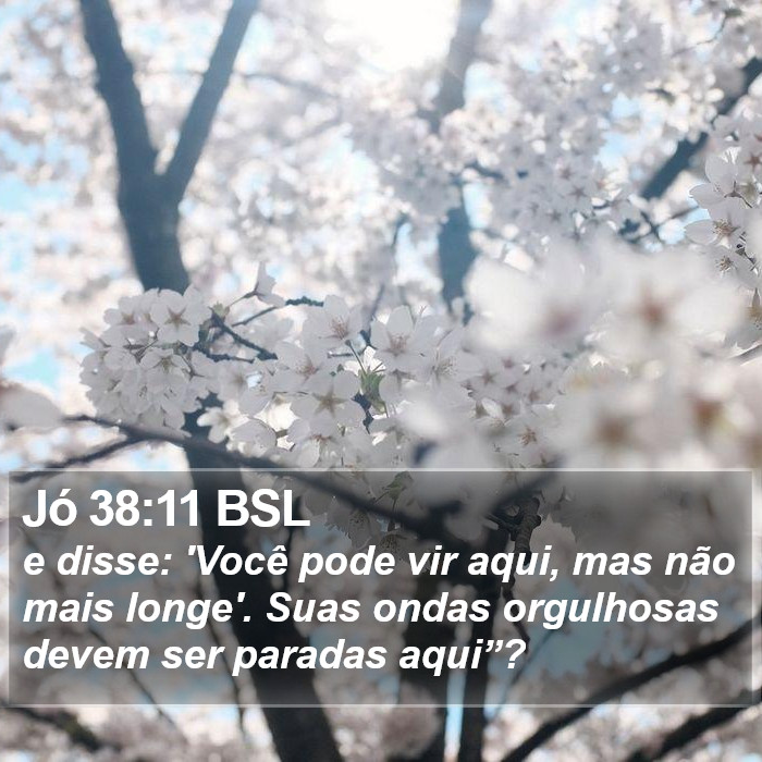 Jó 38:11 BSL Bible Study