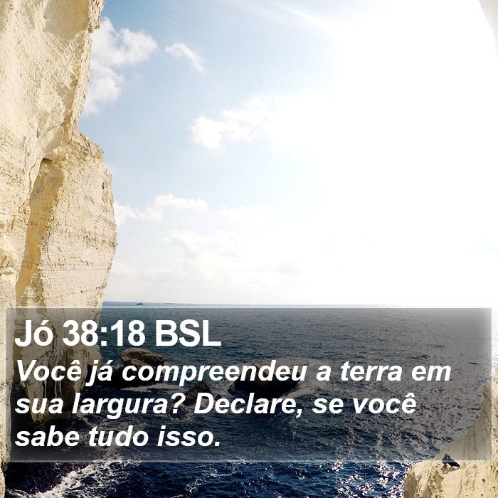 Jó 38:18 BSL Bible Study