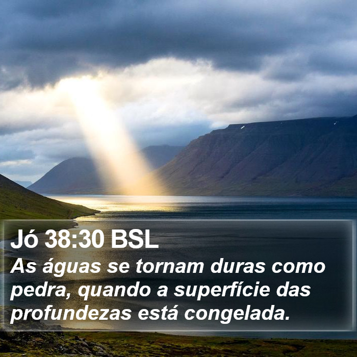 Jó 38:30 BSL Bible Study