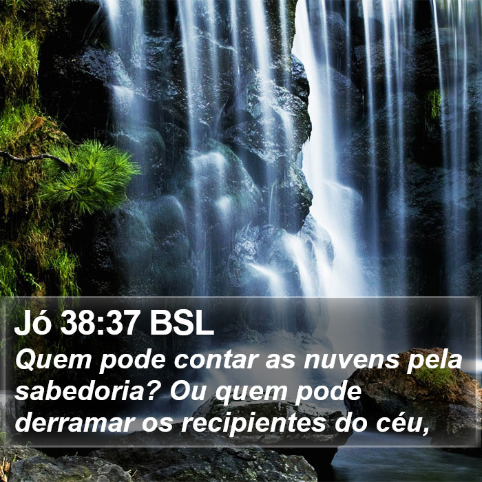 Jó 38:37 BSL Bible Study