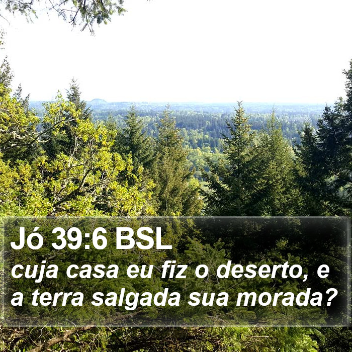 Jó 39:6 BSL Bible Study