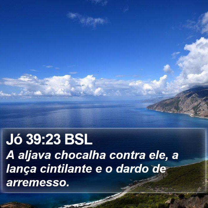 Jó 39:23 BSL Bible Study