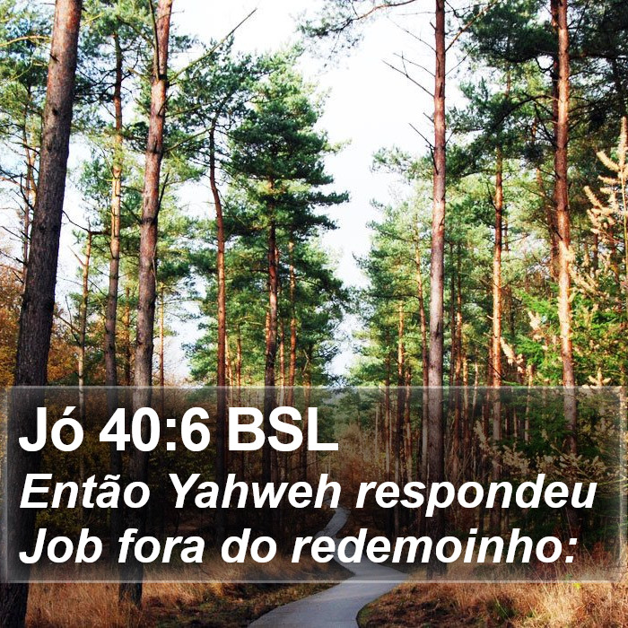 Jó 40:6 BSL Bible Study