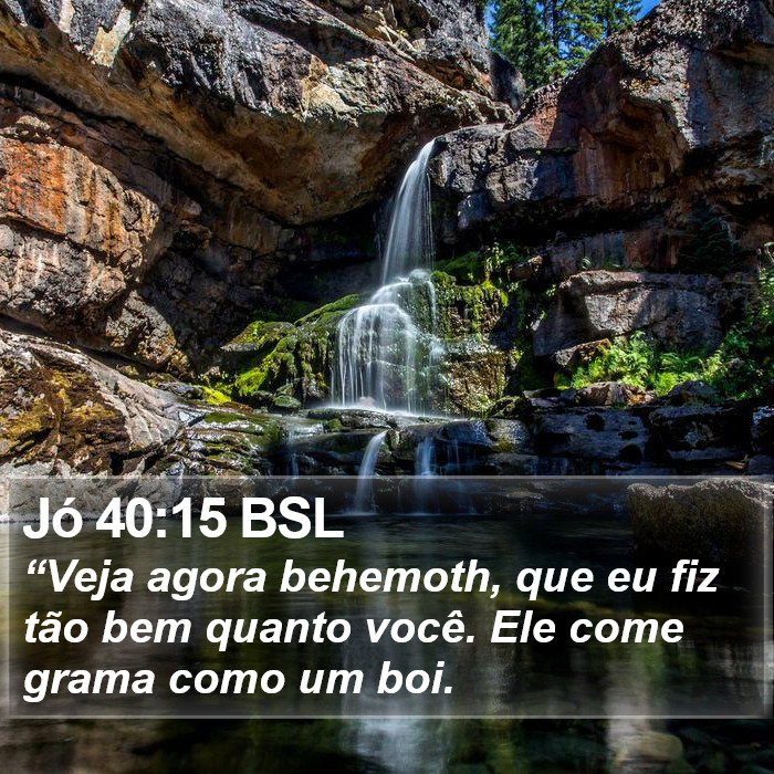 Jó 40:15 BSL Bible Study