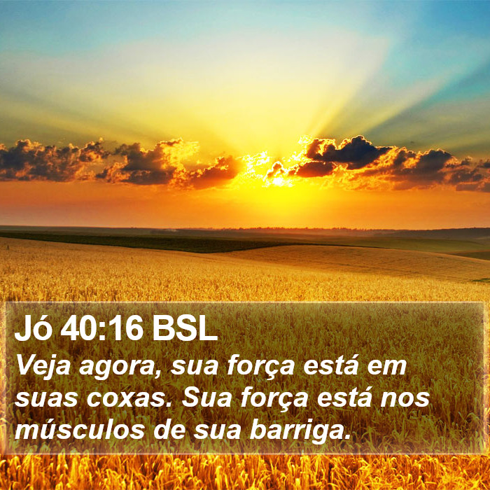 Jó 40:16 BSL Bible Study