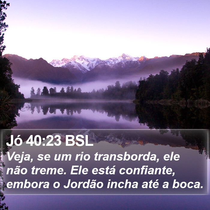 Jó 40:23 BSL Bible Study