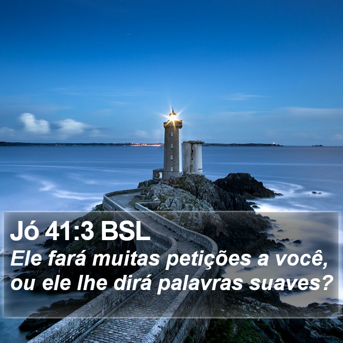 Jó 41:3 BSL Bible Study