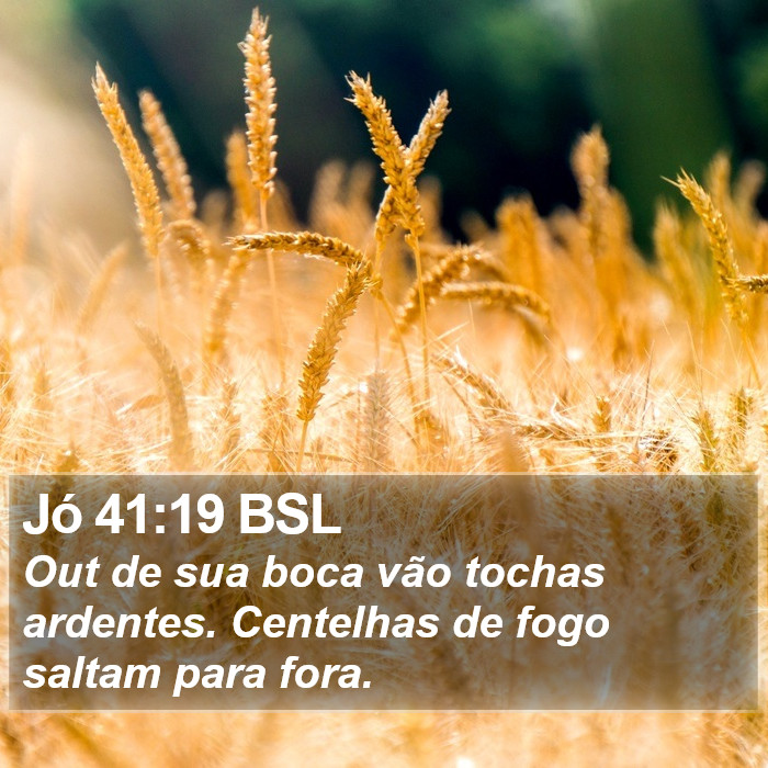 Jó 41:19 BSL Bible Study