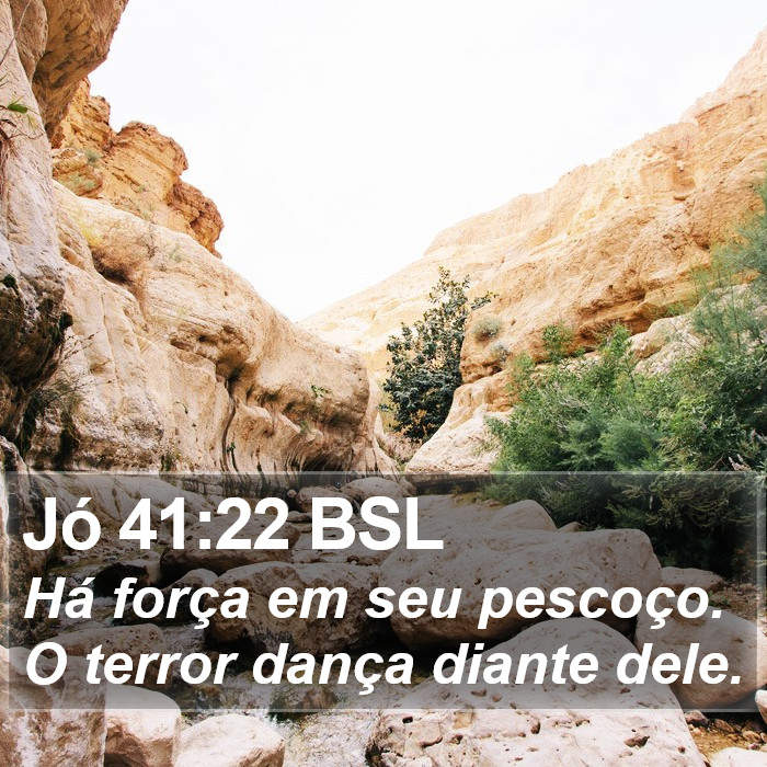 Jó 41:22 BSL Bible Study