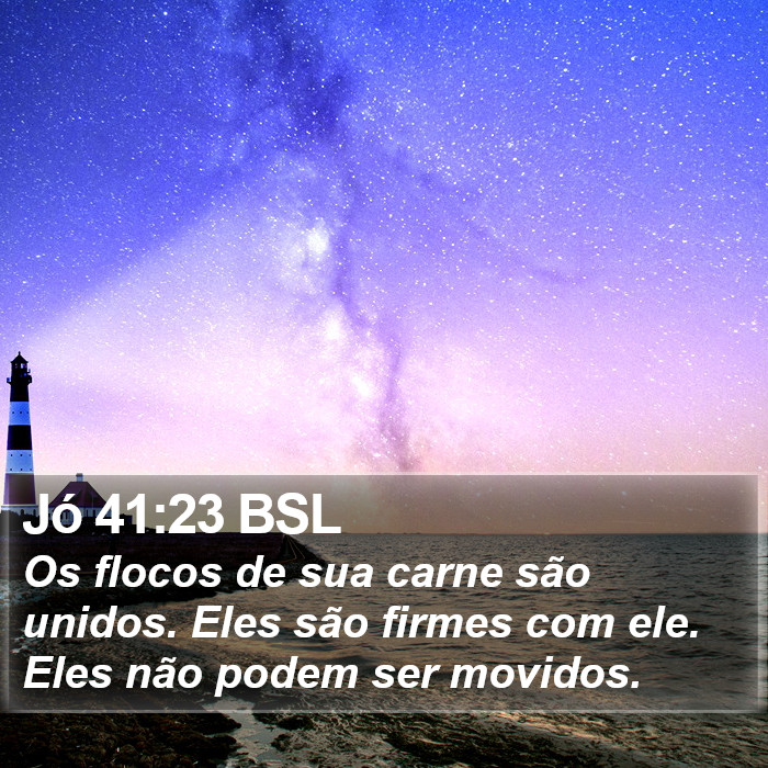 Jó 41:23 BSL Bible Study