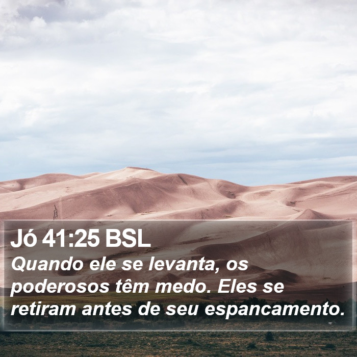 Jó 41:25 BSL Bible Study