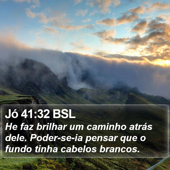 Jó 41:32 BSL Bible Study