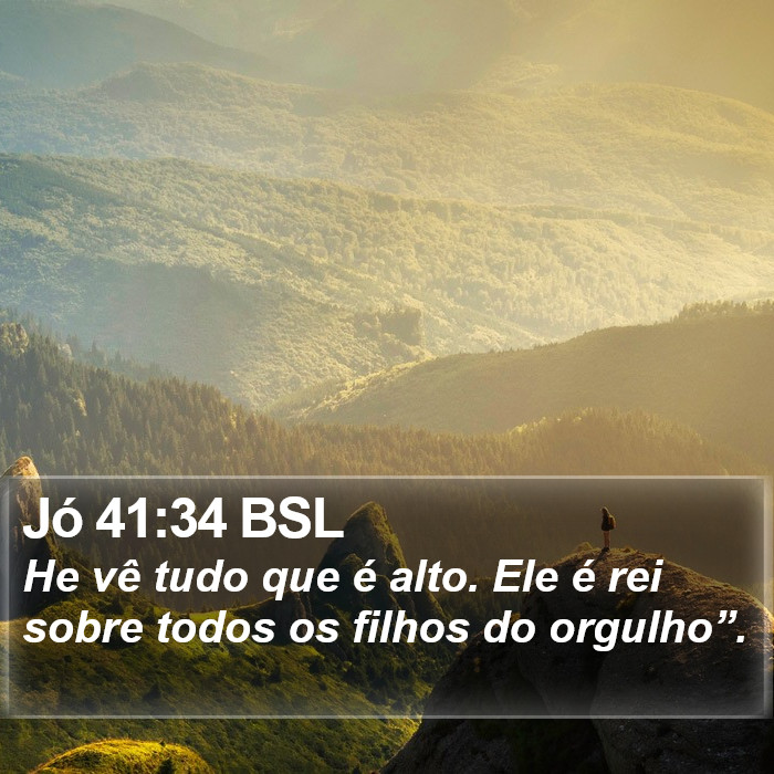 Jó 41:34 BSL Bible Study