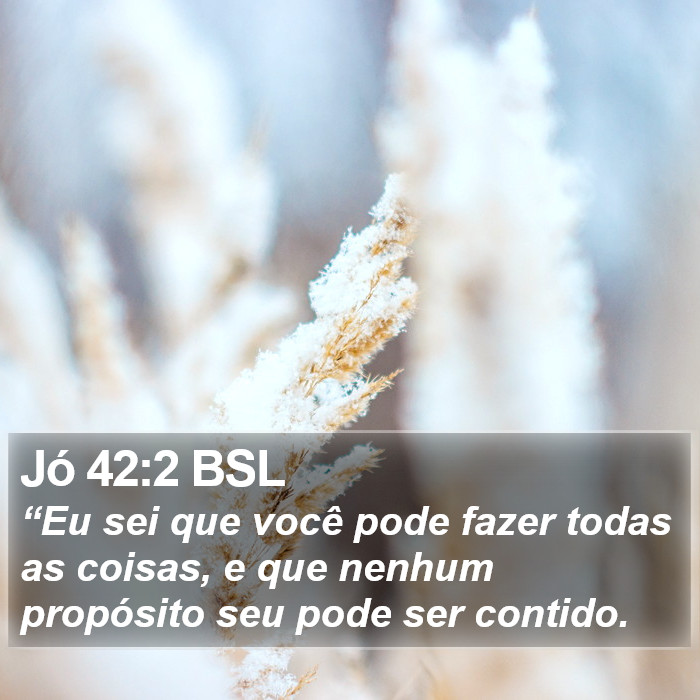 Jó 42:2 BSL Bible Study