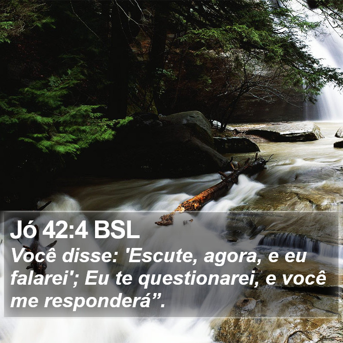 Jó 42:4 BSL Bible Study