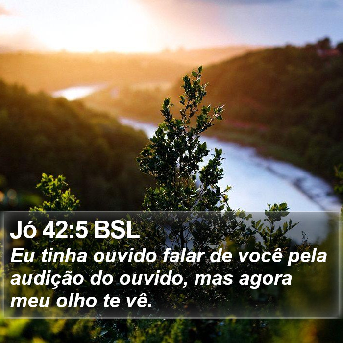 Jó 42:5 BSL Bible Study