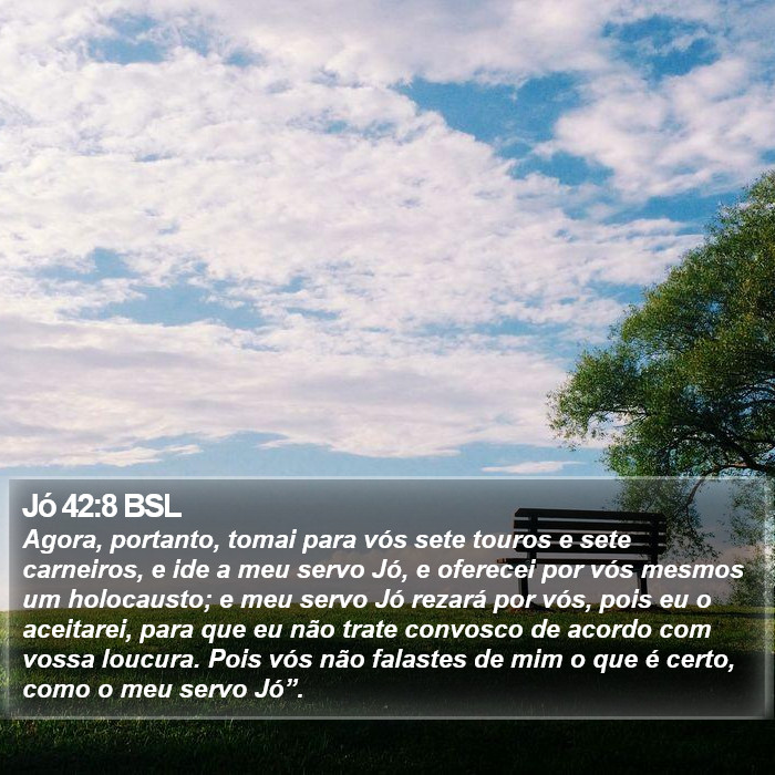 Jó 42:8 BSL Bible Study