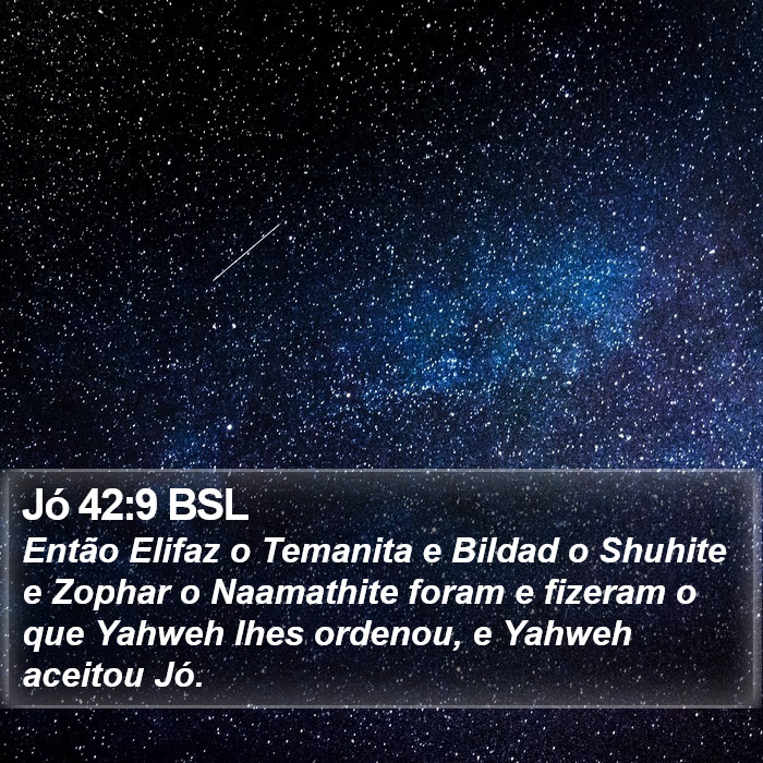 Jó 42:9 BSL Bible Study