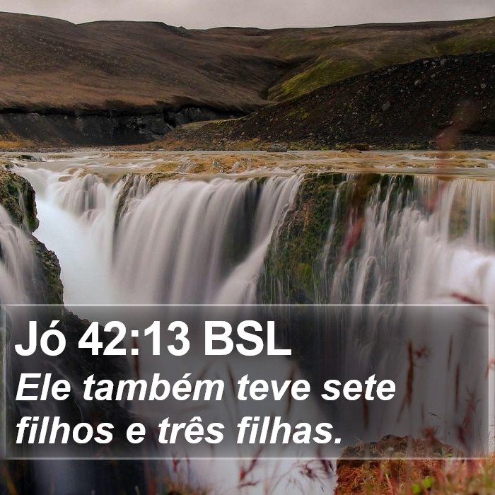 Jó 42:13 BSL Bible Study