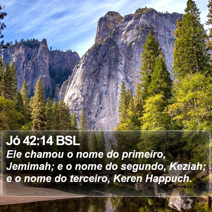 Jó 42:14 BSL Bible Study