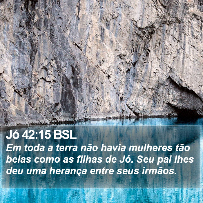 Jó 42:15 BSL Bible Study