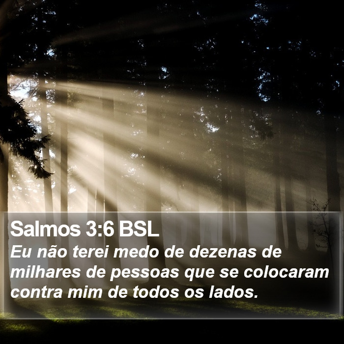 Salmos 3:6 BSL Bible Study