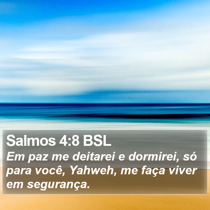 Salmos 4:8 BSL Bible Study