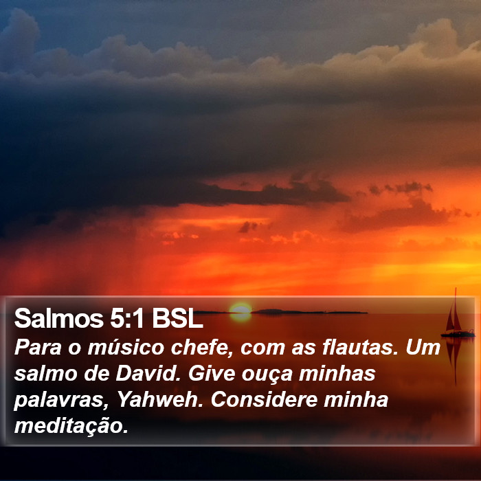 Salmos 5:1 BSL Bible Study