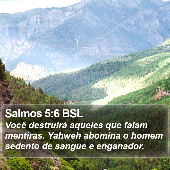 Salmos 5:6 BSL Bible Study