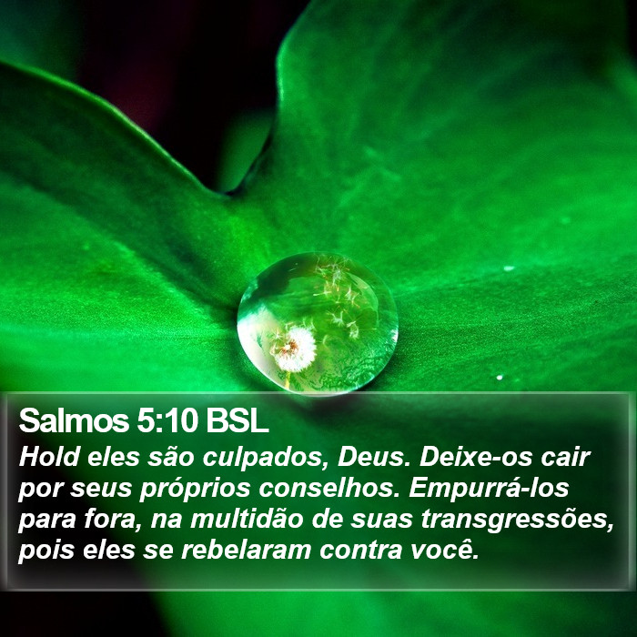 Salmos 5:10 BSL Bible Study