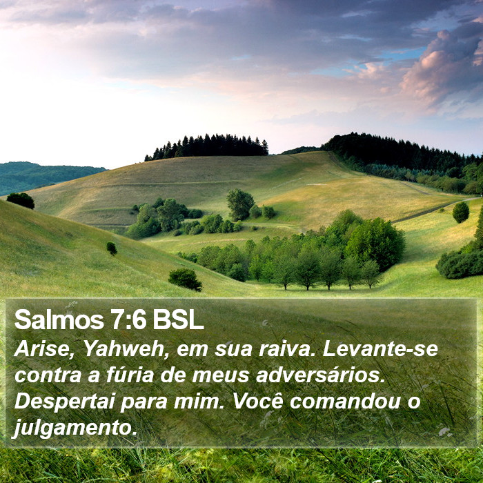 Salmos 7:6 BSL Bible Study
