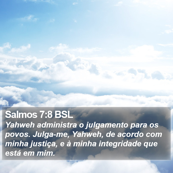 Salmos 7:8 BSL Bible Study