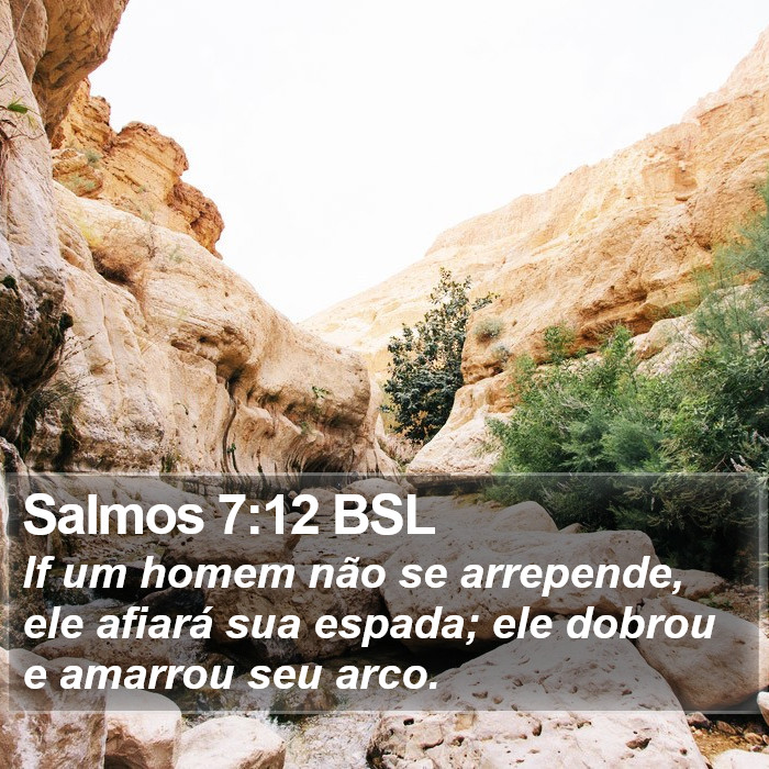 Salmos 7:12 BSL Bible Study
