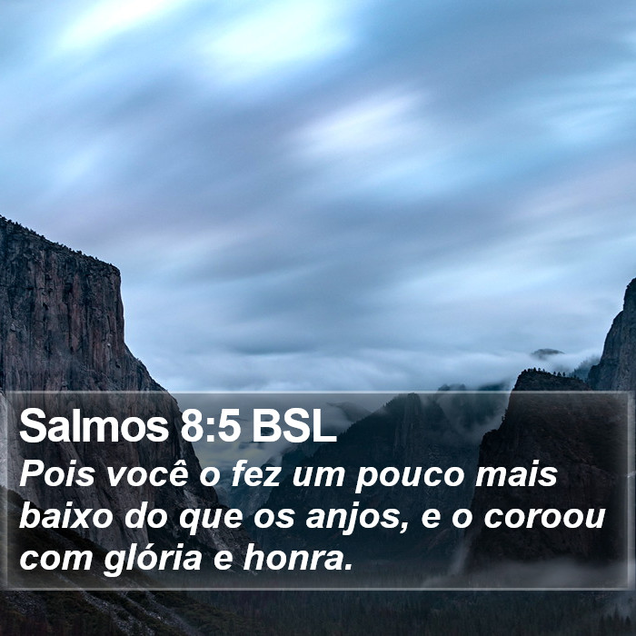 Salmos 8:5 BSL Bible Study