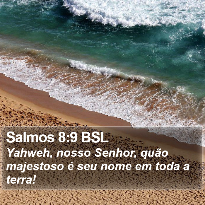 Salmos 8:9 BSL Bible Study