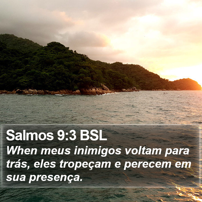 Salmos 9:3 BSL Bible Study