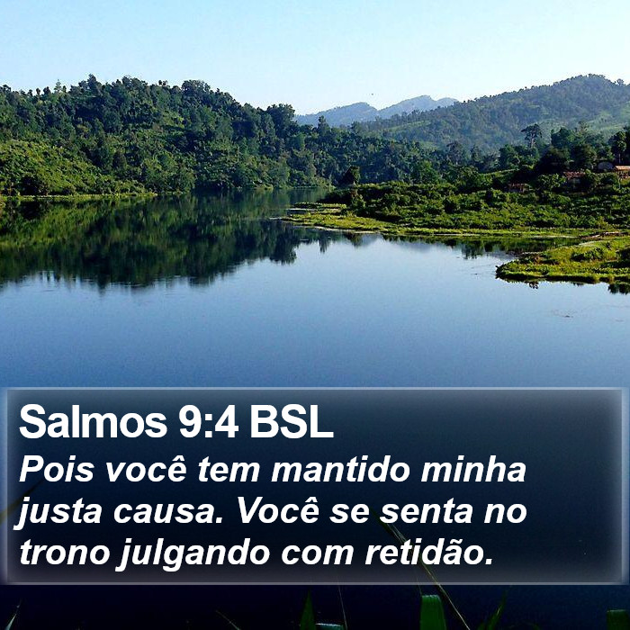 Salmos 9:4 BSL Bible Study