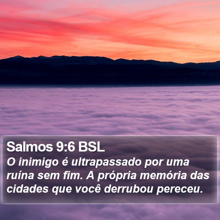 Salmos 9:6 BSL Bible Study