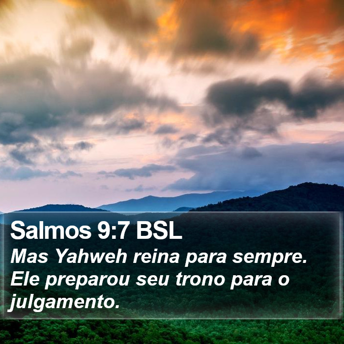 Salmos 9:7 BSL Bible Study