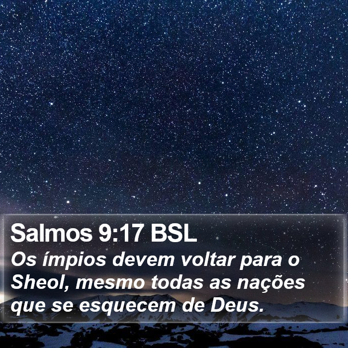 Salmos 9:17 BSL Bible Study