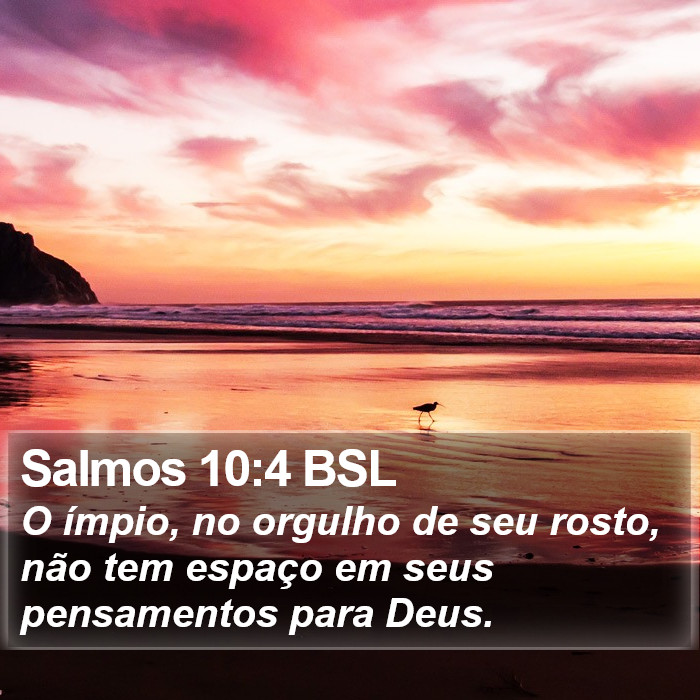 Salmos 10:4 BSL Bible Study