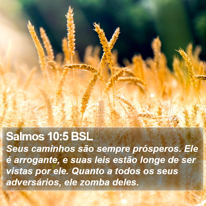 Salmos 10:5 BSL Bible Study