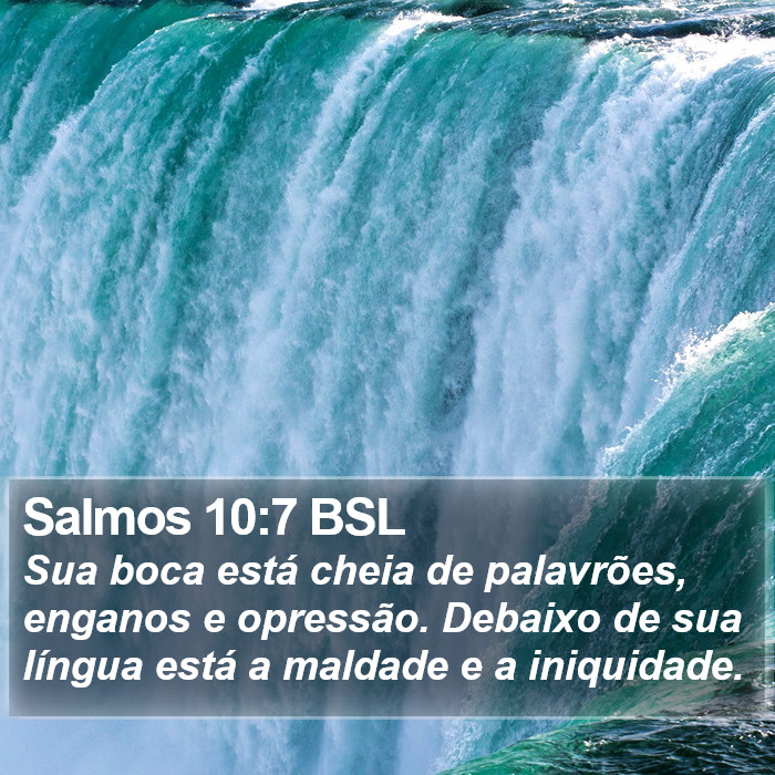 Salmos 10:7 BSL Bible Study