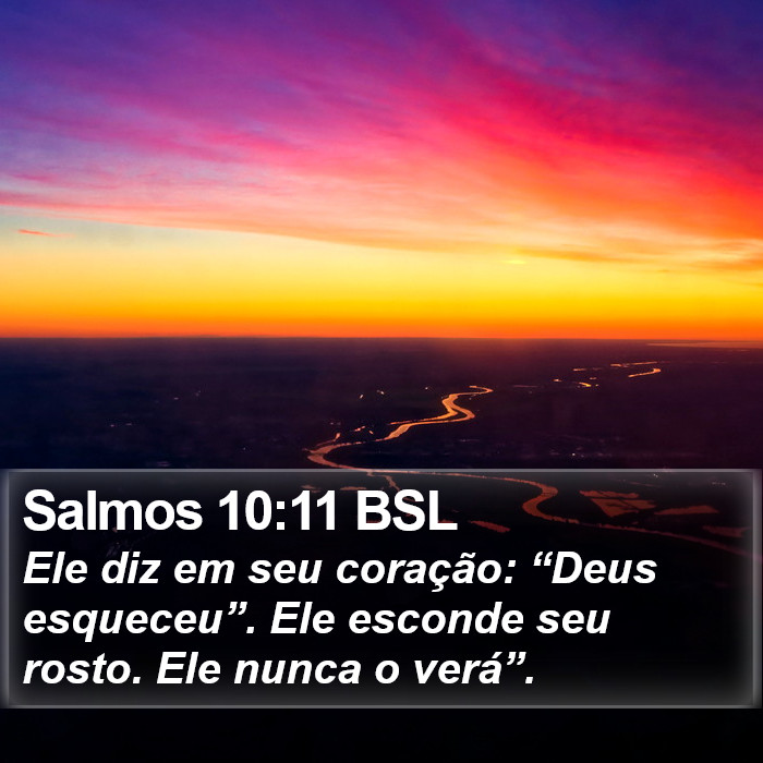 Salmos 10:11 BSL Bible Study